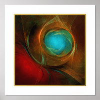 Blue Eye Modern Abstract Fine Art Cool Pattern #16