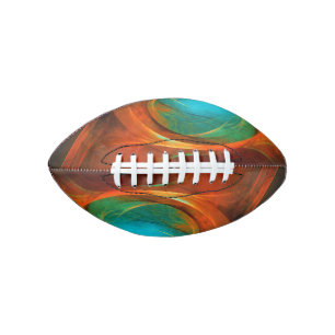 Blue Eye Modern Abstract Fine Art Cool Pattern #16 Football