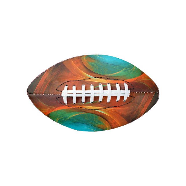 Blue Eye Modern Abstract Fine Art Cool Pattern #16 Football (Front)