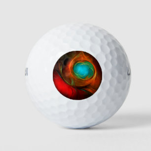 Blue Eye Modern Abstract Fine Art Cool Pattern #16 Golf Balls