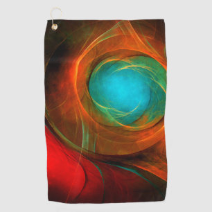 Blue Eye Modern Abstract Fine Art Cool Pattern #16 Golf Towel