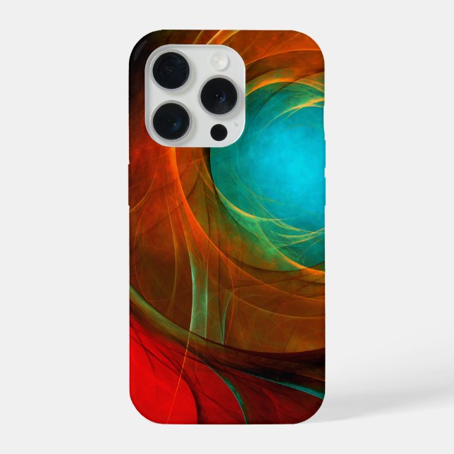 Blue Eye Modern Abstract Fine Art Cool Pattern #16 iPhone Case (Back)