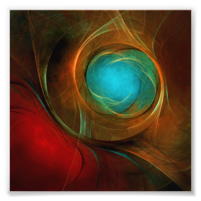 Blue Eye Modern Abstract Fine Art Cool Pattern #16 Photo Print (Front)