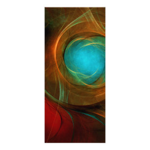 Blue Eye Modern Abstract Fine Art Cool Pattern #16 Rack Card