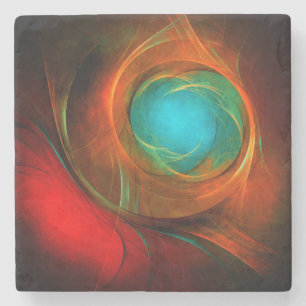 Blue Eye Modern Abstract Fine Art Cool Pattern #16 Stone Coaster