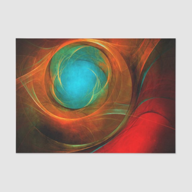 Blue Eye Modern Abstract Fine Art Cool Pattern #16 Tissue Paper (Front)