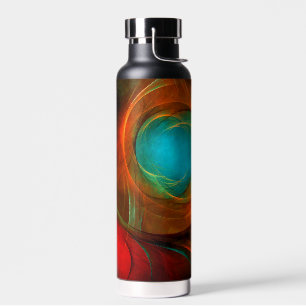 Blue Eye Modern Abstract Fine Art Cool Pattern #16 Water Bottle