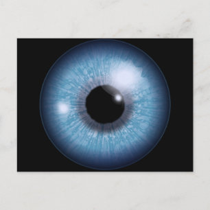 blue eye, postcard
