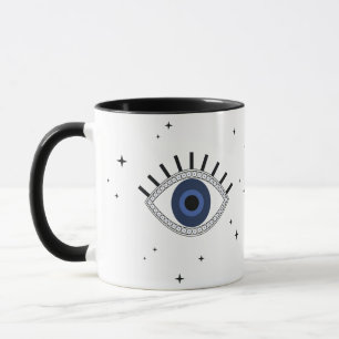 Blue eye protection good luck magic amulet mug