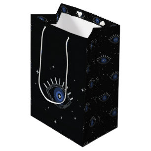 Blue eye protection talisman ethnic medium gift bag