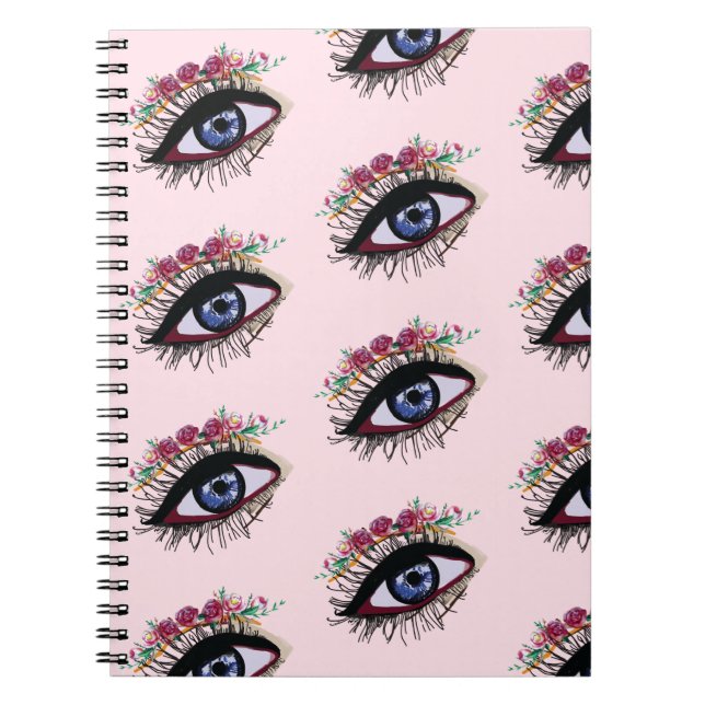 Blue Eye, Vision Spiral  Notebook (Front)
