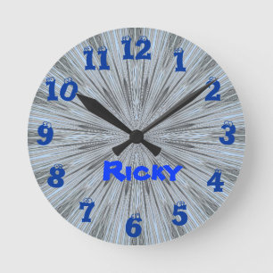 Blue Eyeball Clock
