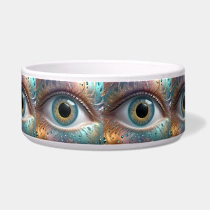 Blue Eyeball Fractal Art,