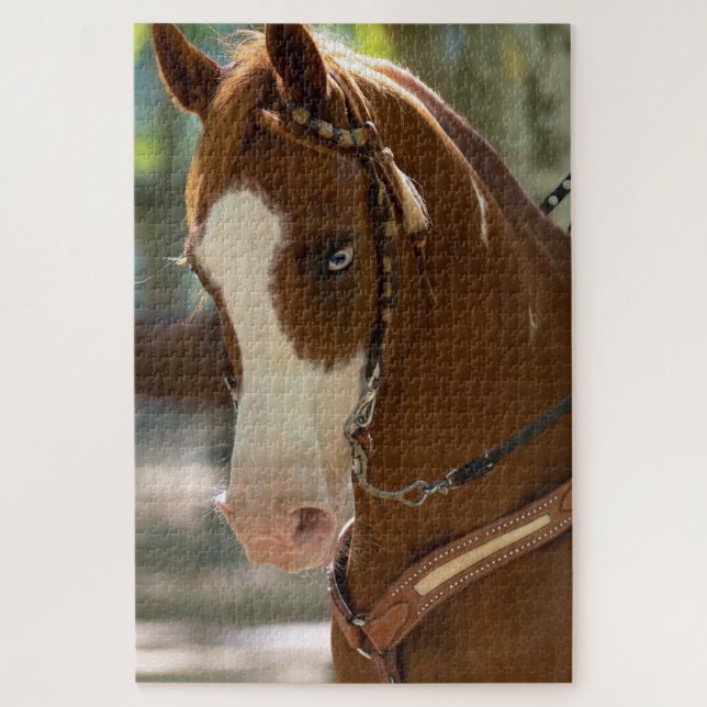 Blue Eyed Arabian Horse Jigsaw Puzzle (Vertical)