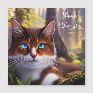 Blue Eyed Cat in the Woods *personalize*