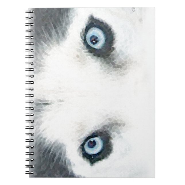 Blue eyed dogs can see the wind notebook (Front)
