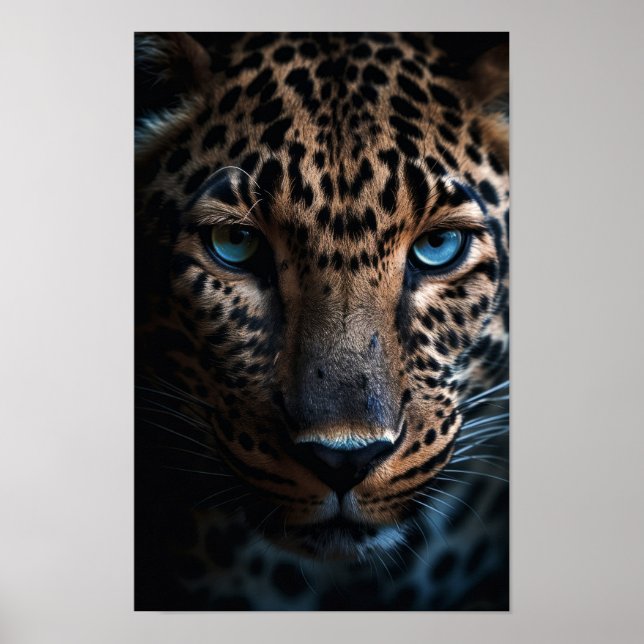 Blue Eyed Leopard Poster (Front)