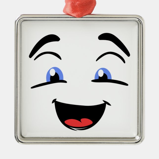 BLUE EYED METAL ORNAMENT (Front)