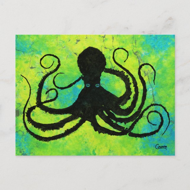 Blue Eyed Octopus - Postcard (Front)