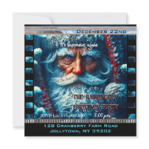 Blue Eyed Santa Snowy Beautiful Christmas Party