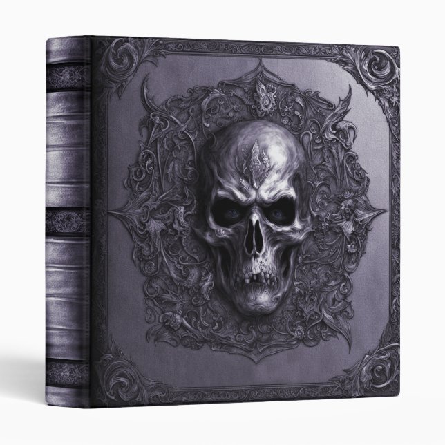 Blue Eyed Skull Gothic Horror  Binder (Front/Spine)