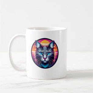 Blue-Eyed Sunrise Cat Coffee Mug