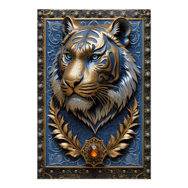 Blue Eyed Tiger  Poster (Front)