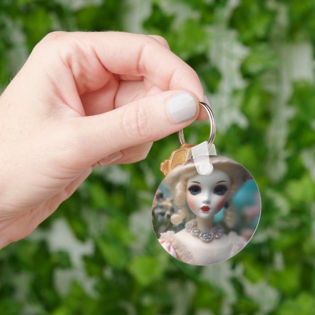 Blue Eyed Vintage Doll, Keychain (Hand)