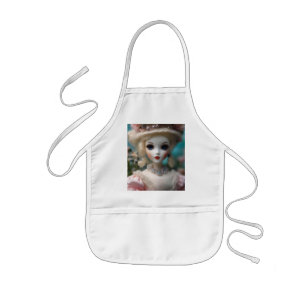 Blue Eyed Vintage Doll, Kids Apron