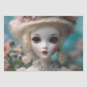 Blue Eyed Vintage Doll, Tissue Paper