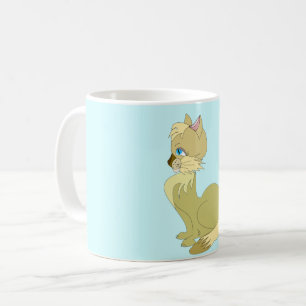 Blue Eyed Yellow Cat Mug