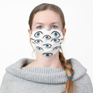 blue eyes cloth face mask