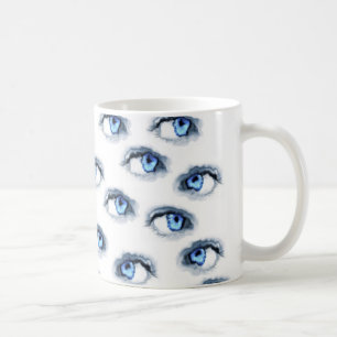 blue eyes coffee mug