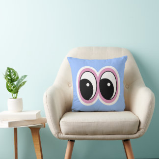 Blue Eyes Design 16x16  Throw Pillow