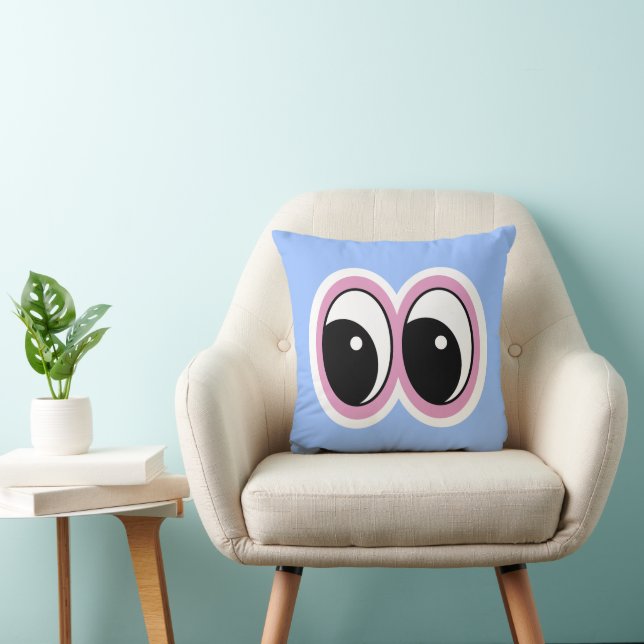 Blue Eyes Design 16x16  Throw Pillow (Chair)