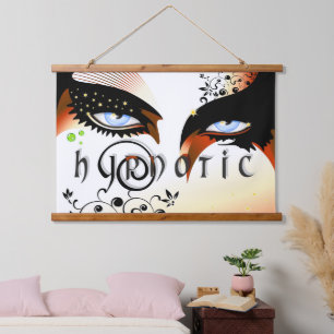 Blue Eyes Fashion Make Up Hanging Tapestry