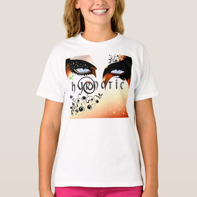 Blue Eyes Fashion Make Up T-Shirt (Front)