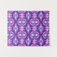 Blue Eyes in Purple Foliage Dark Botanical Art