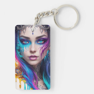 Blue eyes keychain