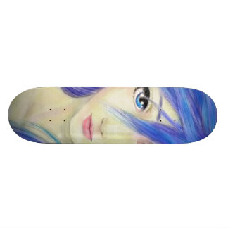 Blue Eyes Message Skateboard