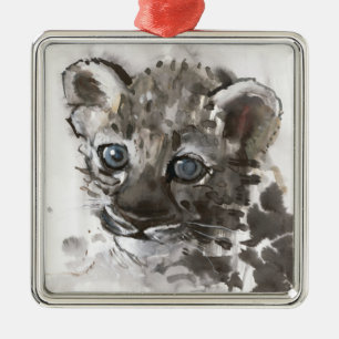 Blue Eyes Metal Ornament