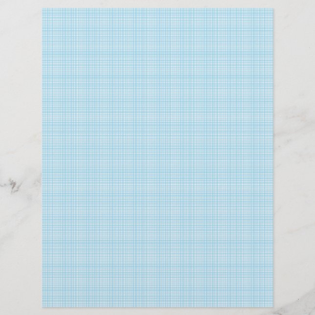 Blue fabric scrapbook paper design (Front)