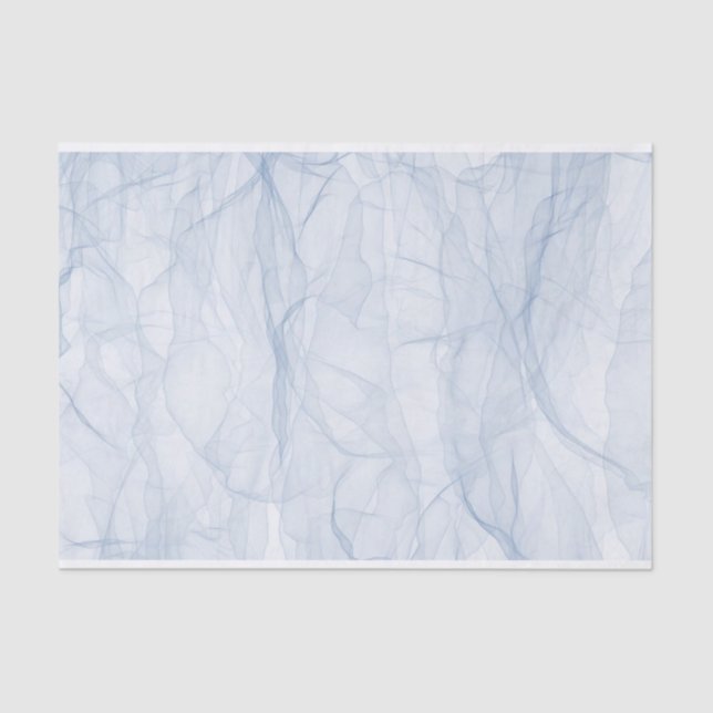 blue fabric tissue paper (Front)