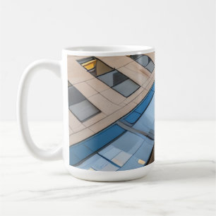 Blue Facade Perspective Coffee Mug