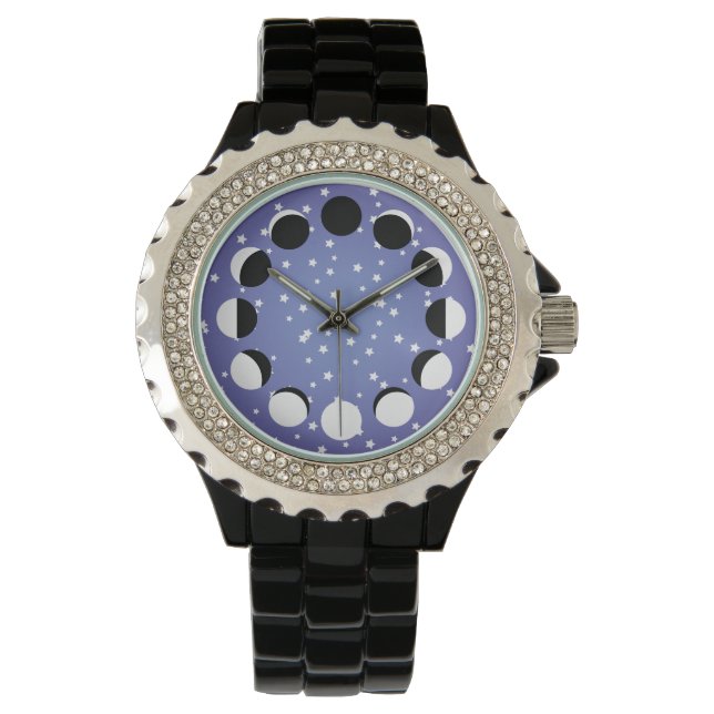 Blue Face Moon Phase Watch (Front)