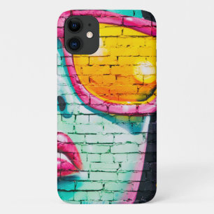 blue faced full hearted iPhone 11 case