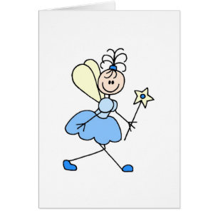 Blue Fairy Angel Card