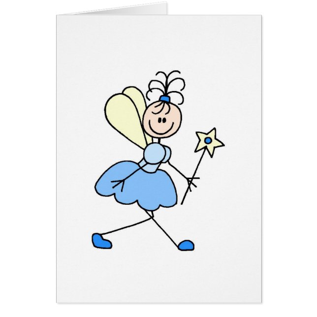 Blue Fairy Angel Card (Front)