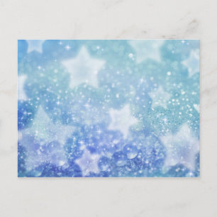 Blue fairy dust postcard