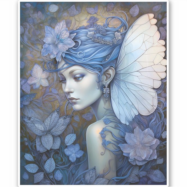 Blue Fairy Fantasy Art (Front)